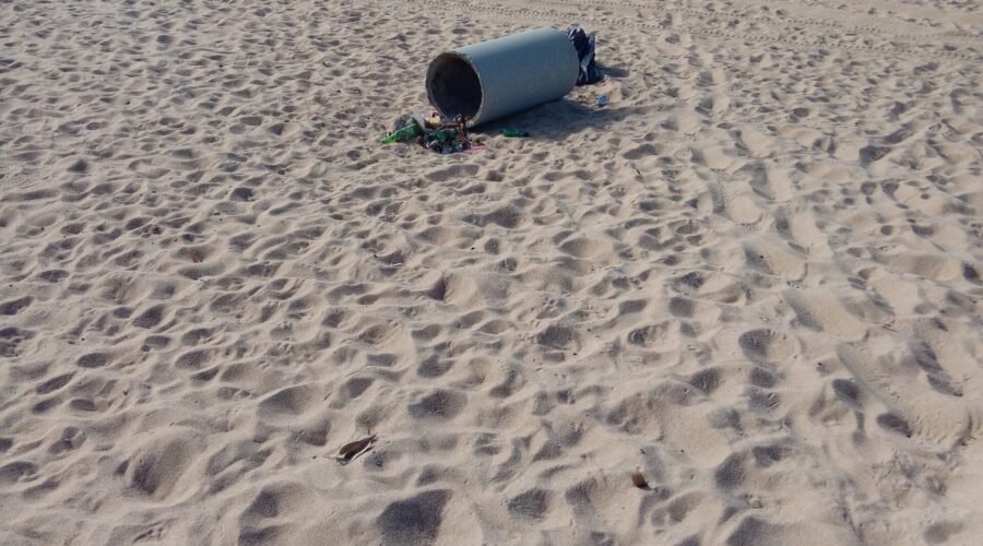 Basura en la playa